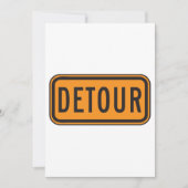 Detour Road Sign 招待状 (正面)