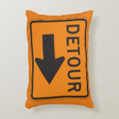 Detour Sign Cushion アクセントクッション (正面(垂直))