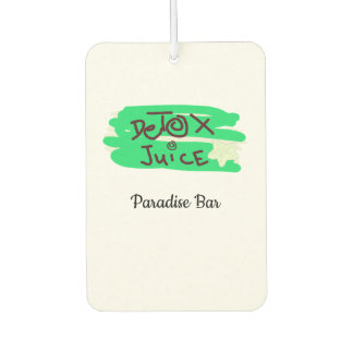 Detox Juice Schild grün カーエアーフレッシュナー