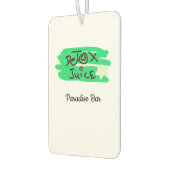 Detox Juice Schild grün カーエアーフレッシュナー (左)