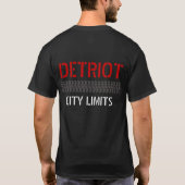 Detriotの市境の"都市ゲリラシリーズ"ワイシャツ Tシャツ (裏面)