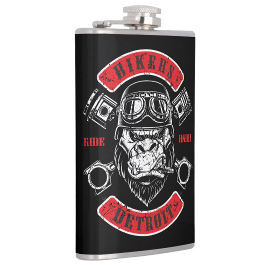 Detroit Biker Motorrad Chopper Gorilla フラスク (右)