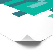 Detroit City skyline travel poster. ポスター (コーナー)