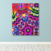 Detroit Cop Beats Off Two Men キャンバスプリント (インサイチュ (ウッドフロア))