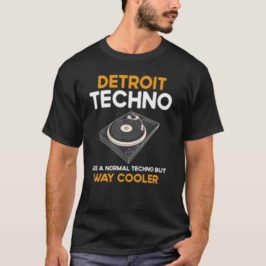 Detroit House Techno Music Festival Cooler Edm Dj Tシャツ (正面)