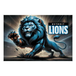 Detroit Lions ポスター