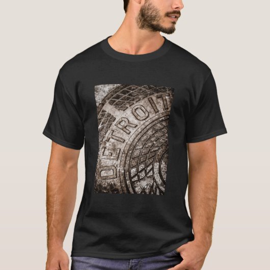 Detroit Manhole Cover Tシャツ (正面)