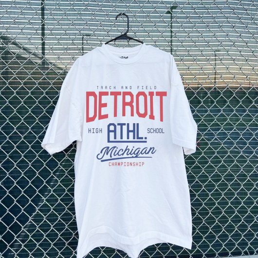 Detroit Michigan athletic varsity Tシャツ