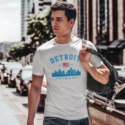 Detroit Michigan Est. 1701 Funny Vintage Tシャツ
