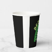 Detroit Michigan Irish Shamrock Kawaii Rainbo St 紙コップ (右)