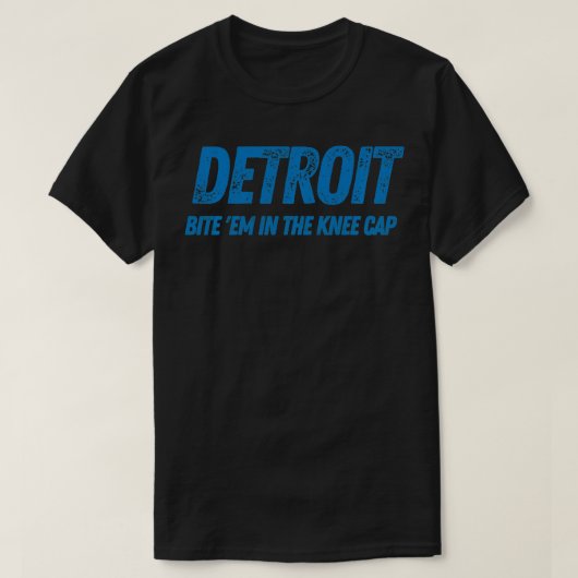 Detroit Michigan Michigander Sunday Lion Knee Cap  Tシャツ (デザイン正面)