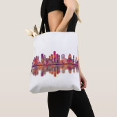 Detroit Michigan Skyline トートバッグ (クローズアップ)