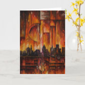 Detroit-Motown Massive – グリーティングカード (黄色い花)