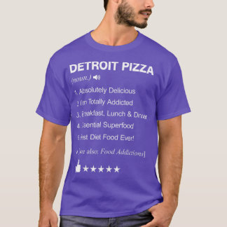 Detroit Pizza Definition Meaning Funny Tシャツ