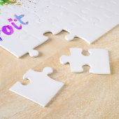 Detroit skyline in watercolor ジグソーパズル (側面)