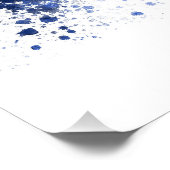 Detroit skyline in watercolor ポスター (コーナー)