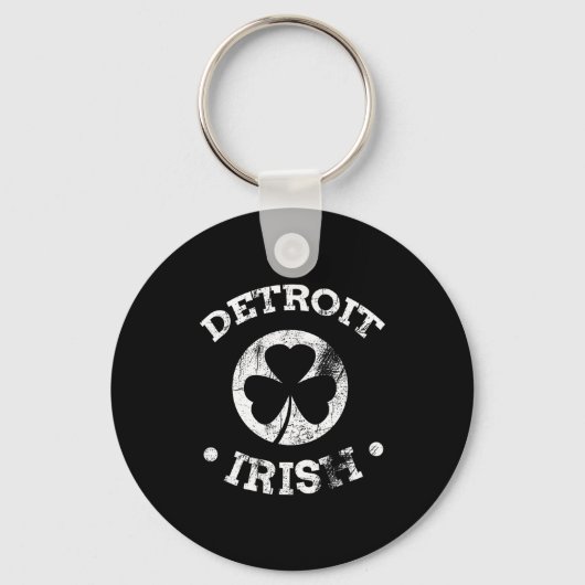 Detroit St Patricks Day Parade Paddy Detroit Iri-s キーホルダー (正面)