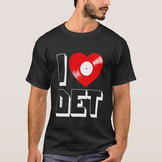 Detroit Techno House Music Festival Love Edm Dj Tシャツ (正面)