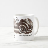 Detroiterのカンガルーの広告1914のマグ コーヒーマグカップ (正面右)