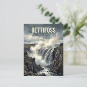 Dettifoss Iceland ポストカード (スタンド正面)