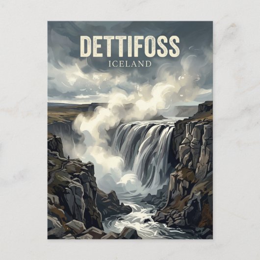 Dettifoss Iceland ポストカード (正面)