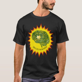 Deus Ex Machina回路基板Brain Sun God from t Tシャツ