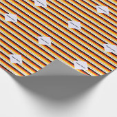 Deutchland and German Flag Tiled Personalized  ラッピングペーパー (角)