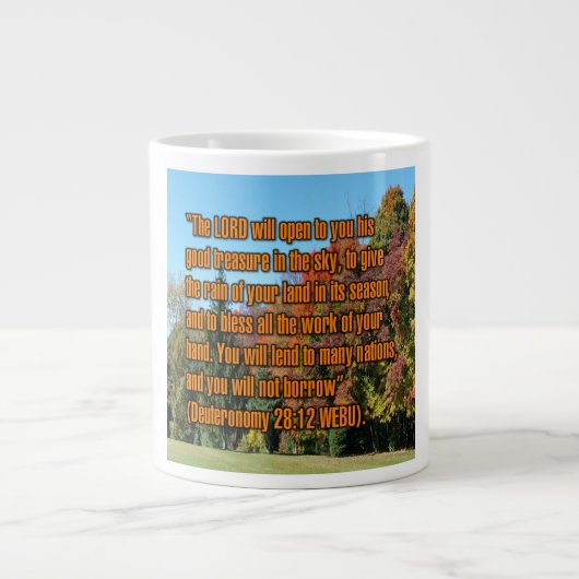 Deuteronomy 28:12 WEBU Mug ジャンボコーヒーマグカップ (正面)