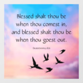 Deuteronomy 28:6 ウィンドウサイン (シート)