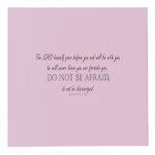 Deuteronomy 31 Do Not Be Afraid, Floral Borders フォトキューブ (右)