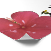 Deuteronomy 31, Do not be afraid, Red Floral ポスター (角)