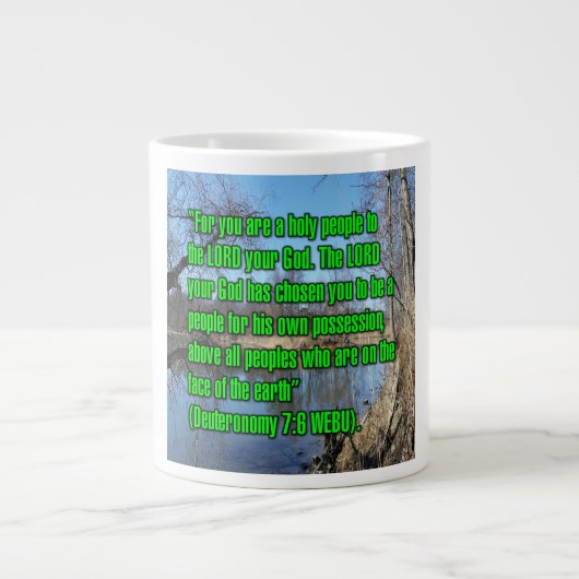 Deuteronomy 7:6 WEBU  Mug ジャンボコーヒーマグカップ (正面)