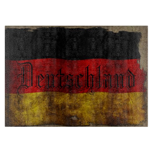 Deutsch Flagge - Vintage... カッティングボード (正面)
