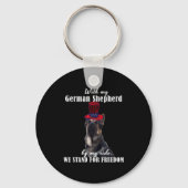 Deutsch Funny American German Dogs Quotes Germany キーホルダー (正面)