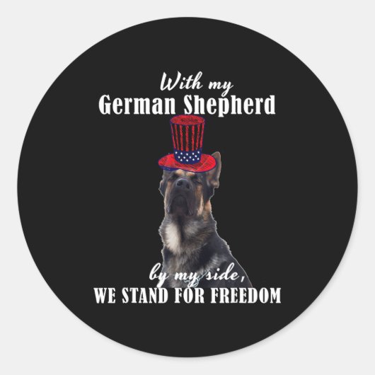 Deutsch Funny American German Dogs Quotes Germany  ラウンドシール (正面)