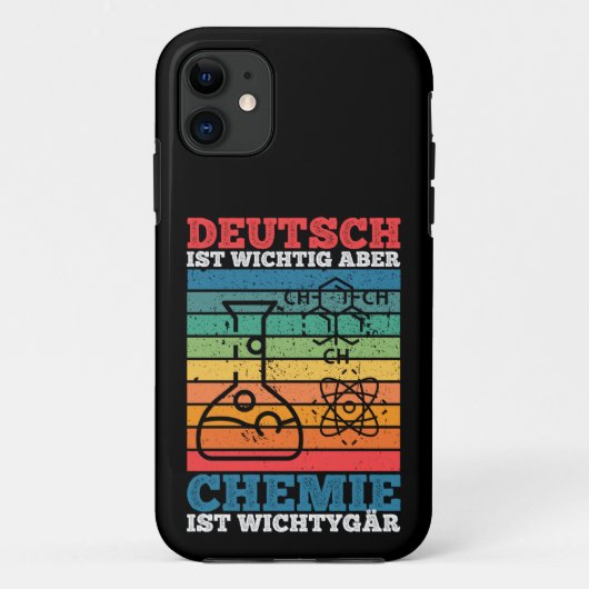 Deutsch Ist Wichtig Aber Chemie I Wichtiger tiger Case-Mate iPhoneケース (裏面)