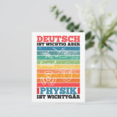Deutsch Ist Wichtig Aber Physik Ist Wichtiger ポストカード (スタンド正面)