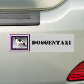 Deutsche Dogge, Great Dane,Harlekin,Taxi,Aufkleber バンパーステッカー (車上)