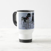 Deutsche Dogge, Great Dane,Hunde,Weihnachten トラベルマグ (正面左)