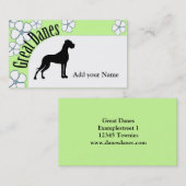 Deutsche Dogge Visitenkarte 名刺 (正面/裏面)