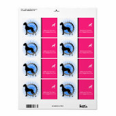 Deutsche Doggemの厳格なund Schrift ラベル (フルシート)