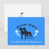 Deutsche Doggen ポストカード (正面/裏面)