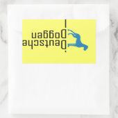 Deutsche Doggen Aufkleber 長方形シール (バッグ)
