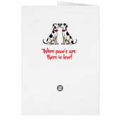 Deutsche Doggen Valentinstagkarte  (裏面)