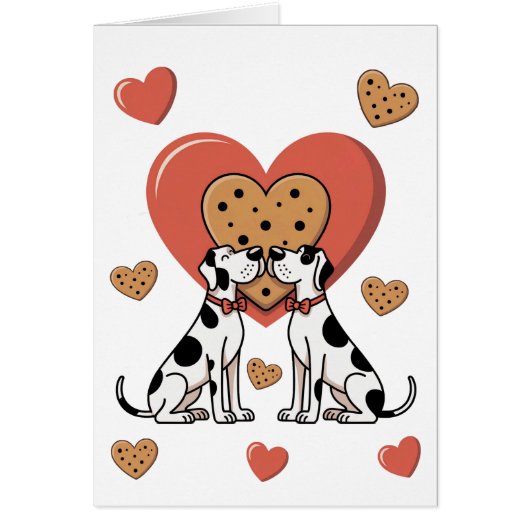 Deutsche Doggen Valentinstagkarte  (正面)