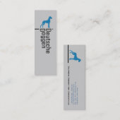 Deutsche Doggen Visitenkarten スキニー名刺 (正面/裏面)