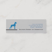 Deutsche Doggen Visitenkarten スキニー名刺 (裏面)