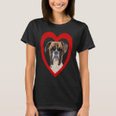 Deutscher Boxer  Dog Heart   Boxer  German Boxer Tシャツ (正面)