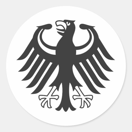 Deutscher Bundesadler ラウンドシール (正面)