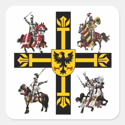 Deutscher Orden #10 Aufkleber スクエアシール (正面)